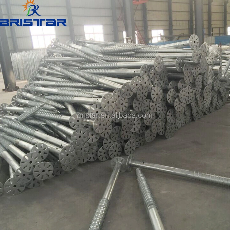 Galvanized Steel Ground Screw Spiral Pile Self Tapping Drilling Anchor for Ground System