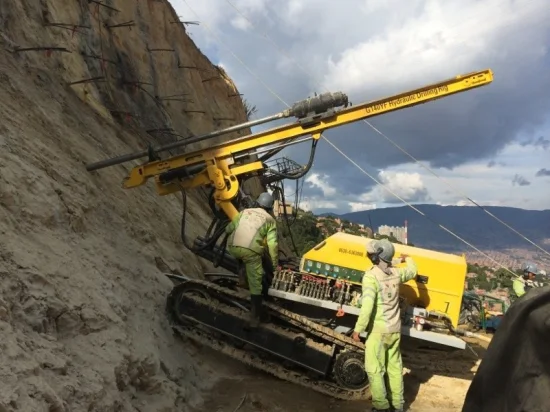 大きな斜面の安定化のための高品質アンカー掘削リグマシン